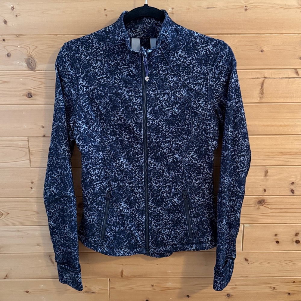 Women’s Lulu Lemon Speckled Full-Zip Jacket Sz 8